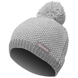 TaylorMade Beanie dames wintermuts, zilver/ivoor