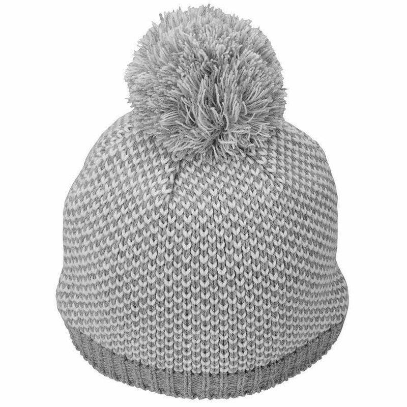 TaylorMade Beanie dames wintermuts, zilver/ivoor