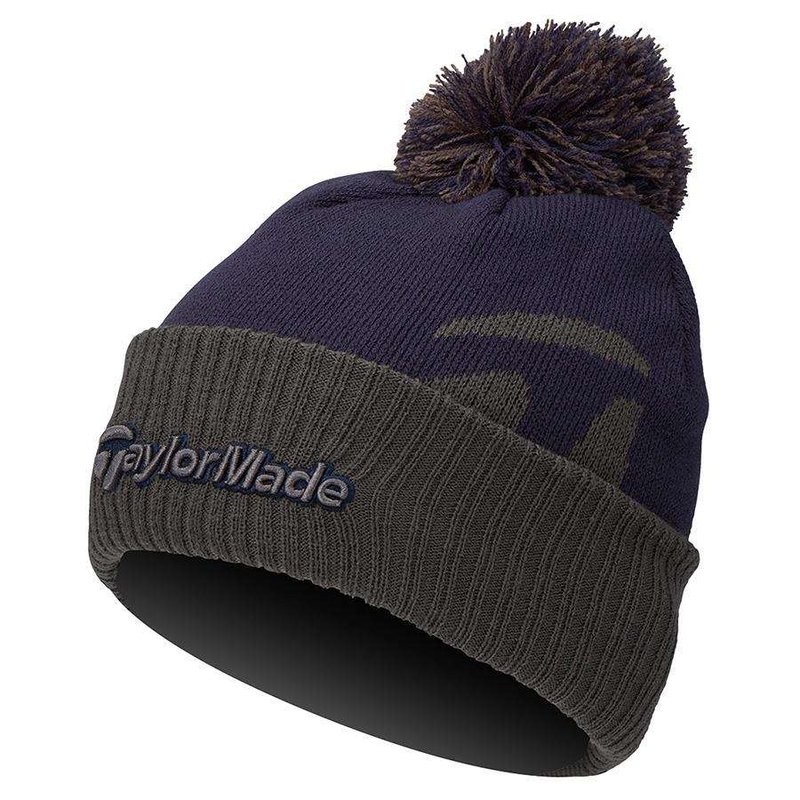TaylorMade Bobble Beanie heren wintermuts, navy