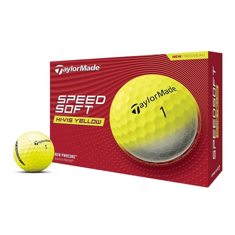 TaylorMade SpeedSoft golfballen, geel
