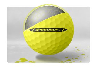 TaylorMade SpeedSoft golfballen, geel