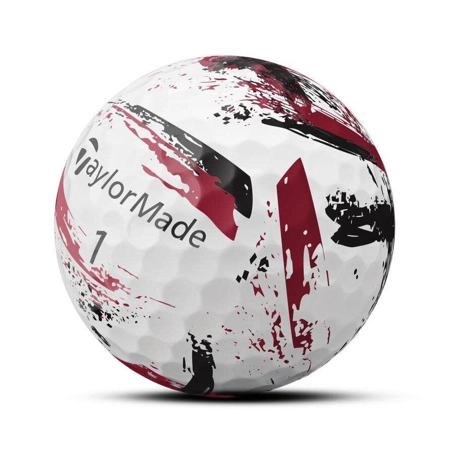 TaylorMade SpeedSoft Ink golfballen (12 ballen), rood