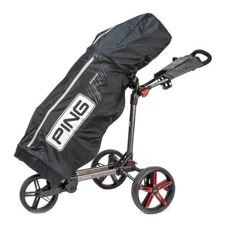 PING Golf Ping rain cape met rits, zwart