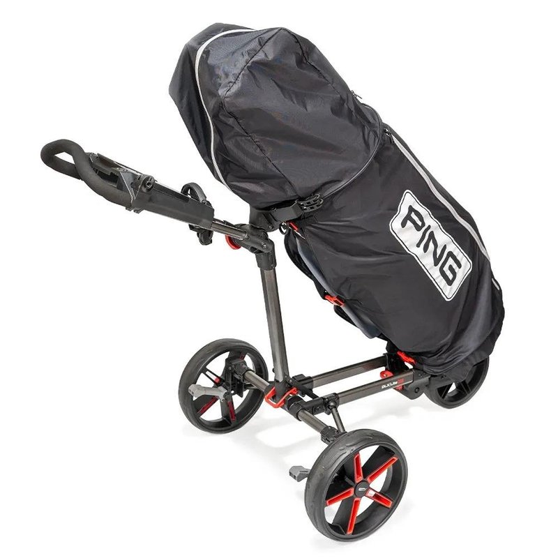PING Golf Ping rain cape met rits, zwart