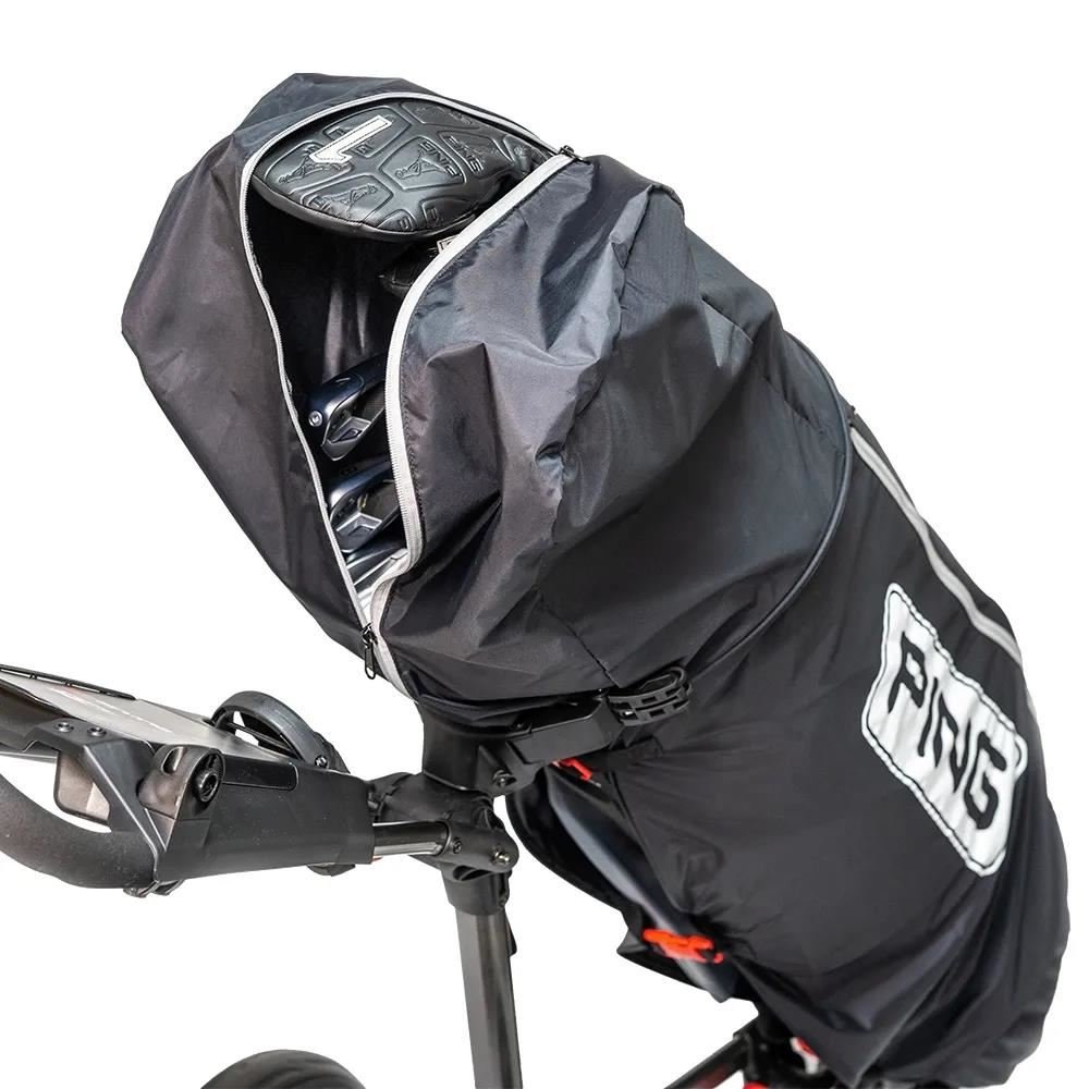 PING Golf Ping rain cape met rits, zwart