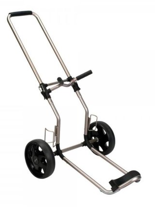 Bag Boy Rental Dual Tube handkar, zilver aluminium