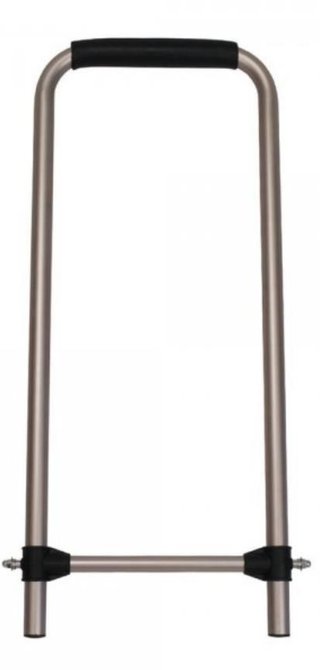 Bag Boy Rental Dual Tube handkar, zilver aluminium