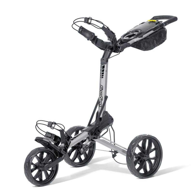 Bag Boy Slimfold Compact manuele trolley, zilver/zwart