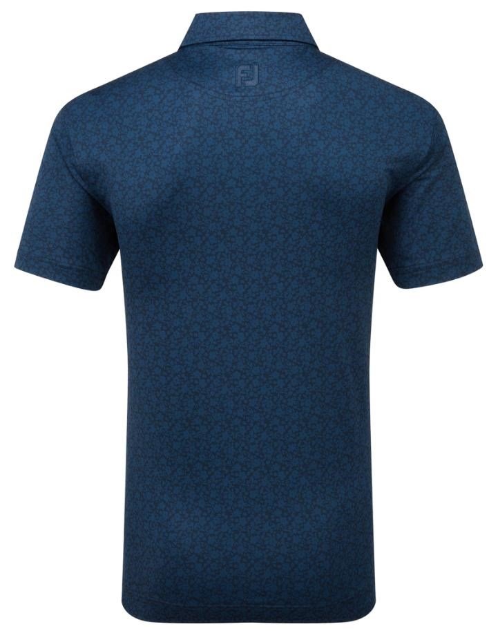 FootJoy Painted Floral Lisle heren polo, navy