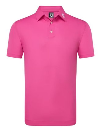 FootJoy Stretch Pique Solid heren polo, hot pink