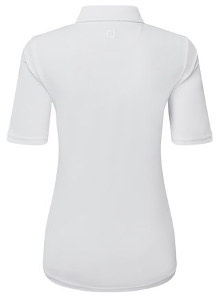 FootJoy Half-Sleeve Pique dames polo, wit