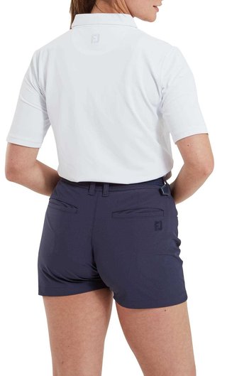 FootJoy Half-Sleeve Pique dames polo, wit