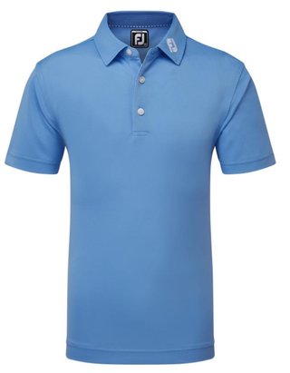 FootJoy Stretch Pique Solid junior polo, blauw
