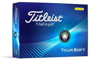 Titleist Tour Soft golfballen 2024, geel