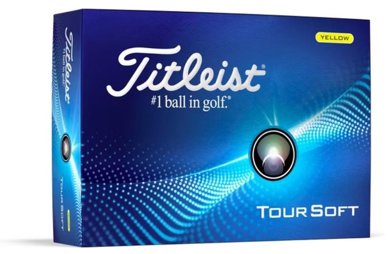 Titleist Tour Soft golfballen 2024, geel