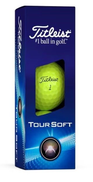 Titleist Tour Soft golfballen 2024, geel