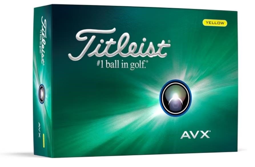 Titleist AVX golfballen 2024, geel