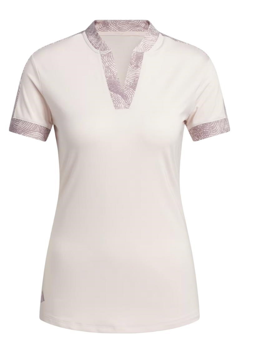 Adidas Ultimate 365 Printed dames polo, putty mauve