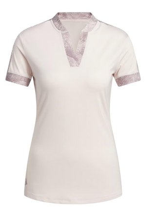 Adidas Ultimate 365 Printed dames polo, putty mauve