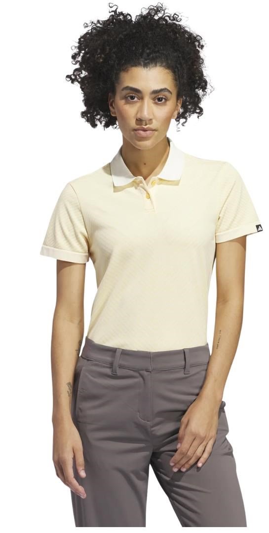 Adidas Ultimate 365 Tour PrimeKnit dames polo, ivory