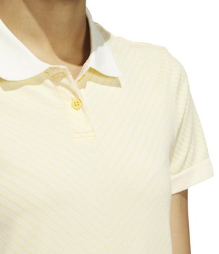 Adidas Ultimate 365 Tour PrimeKnit dames polo, ivory