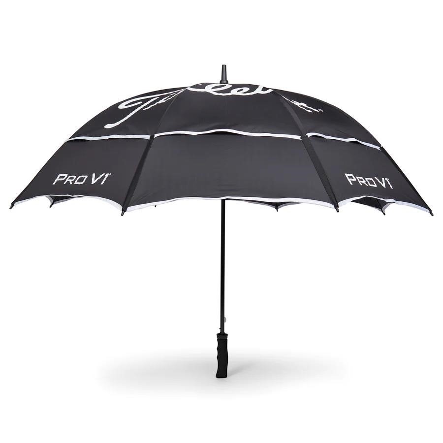 Titleist Tour Double Canopy paraplu 68", zwart/wit