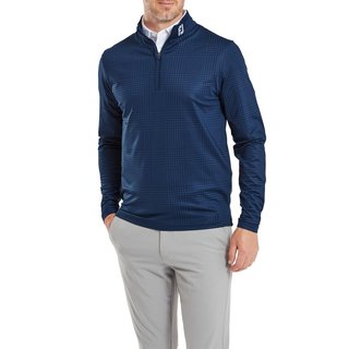 FootJoy Glen Plaid Print Chill-Out heren sweatshirt, navy