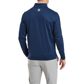 FootJoy Glen Plaid Print Chill-Out heren sweatshirt, navy
