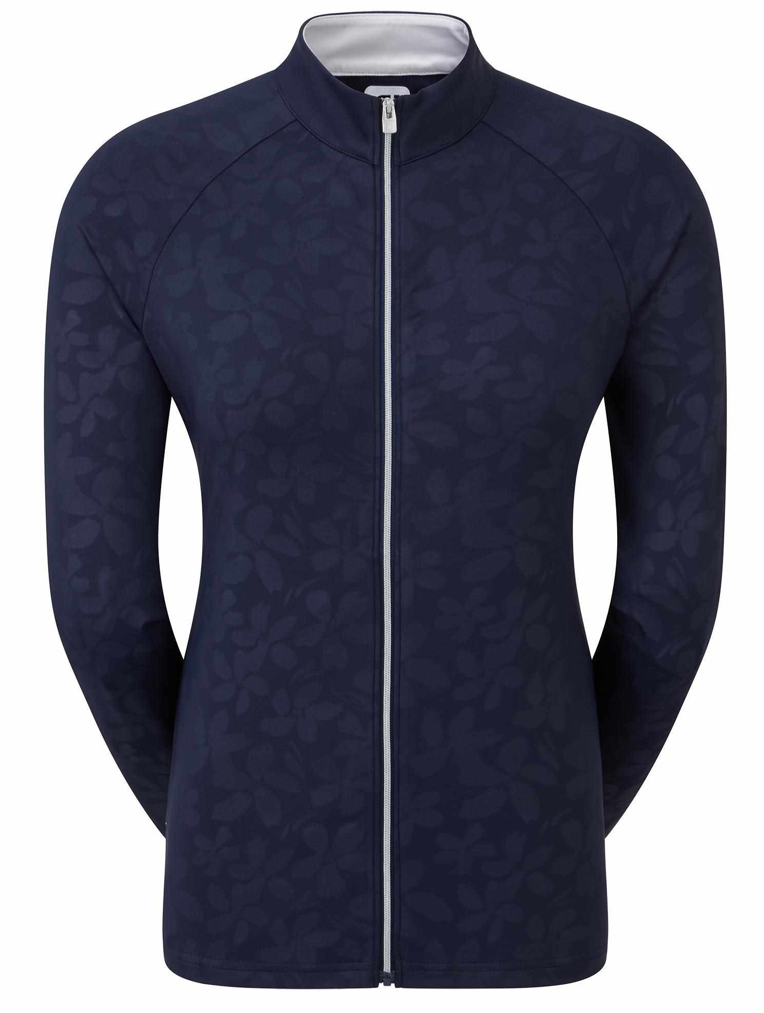 FootJoy Floral Embossed dames sweatshirt, navy
