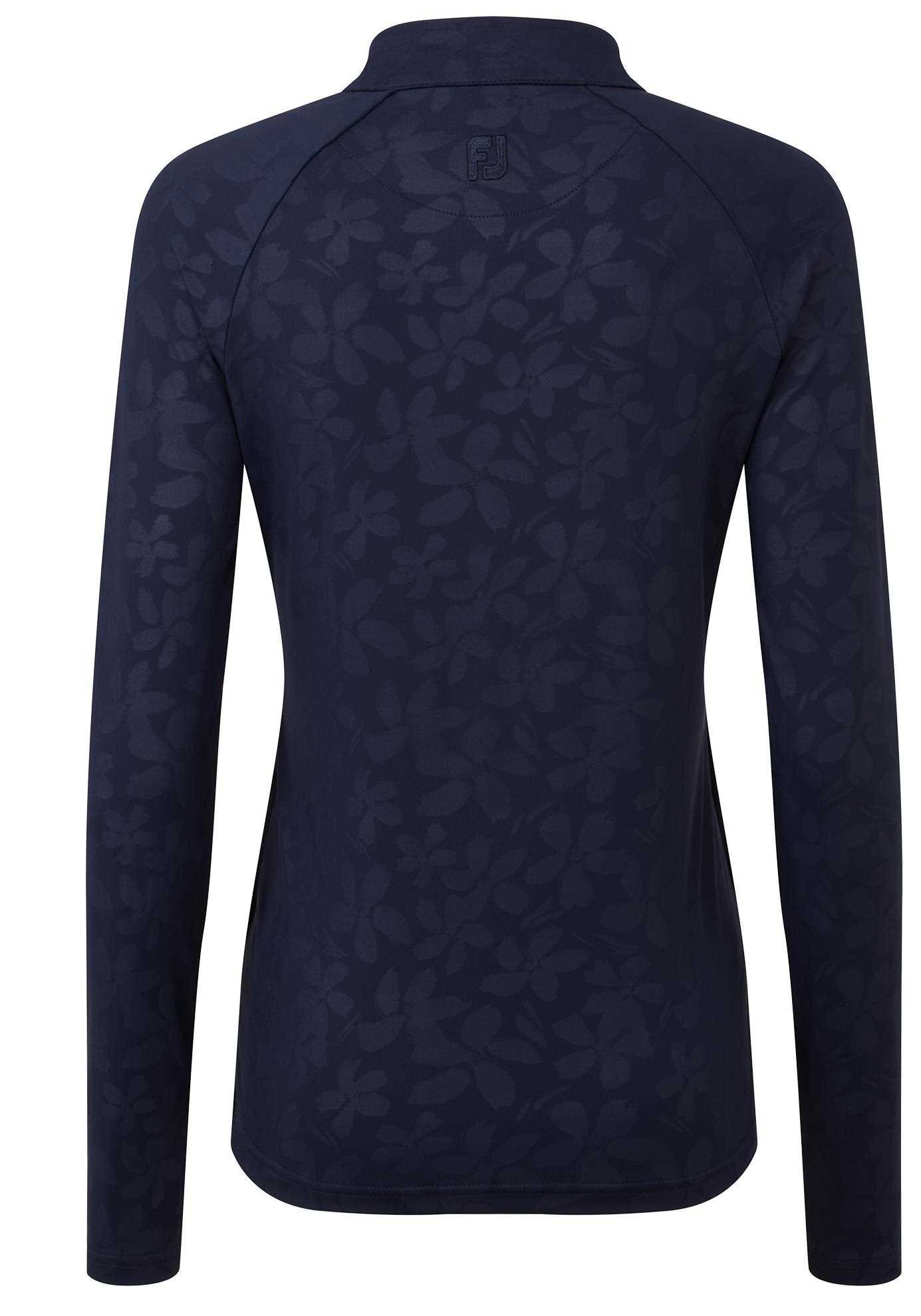 FootJoy Floral Embossed dames sweatshirt, navy