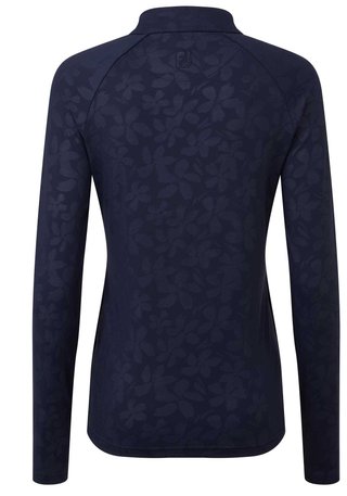 FootJoy Floral Embossed dames sweatshirt, navy