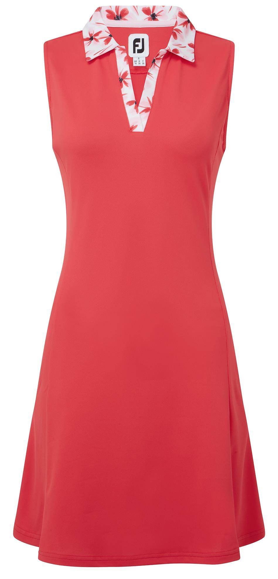 FootJoy Floral Trim damesgolfjurk 2024, rood
