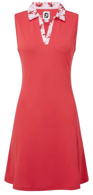 FootJoy Floral Trim damesgolfjurk 2024, rood