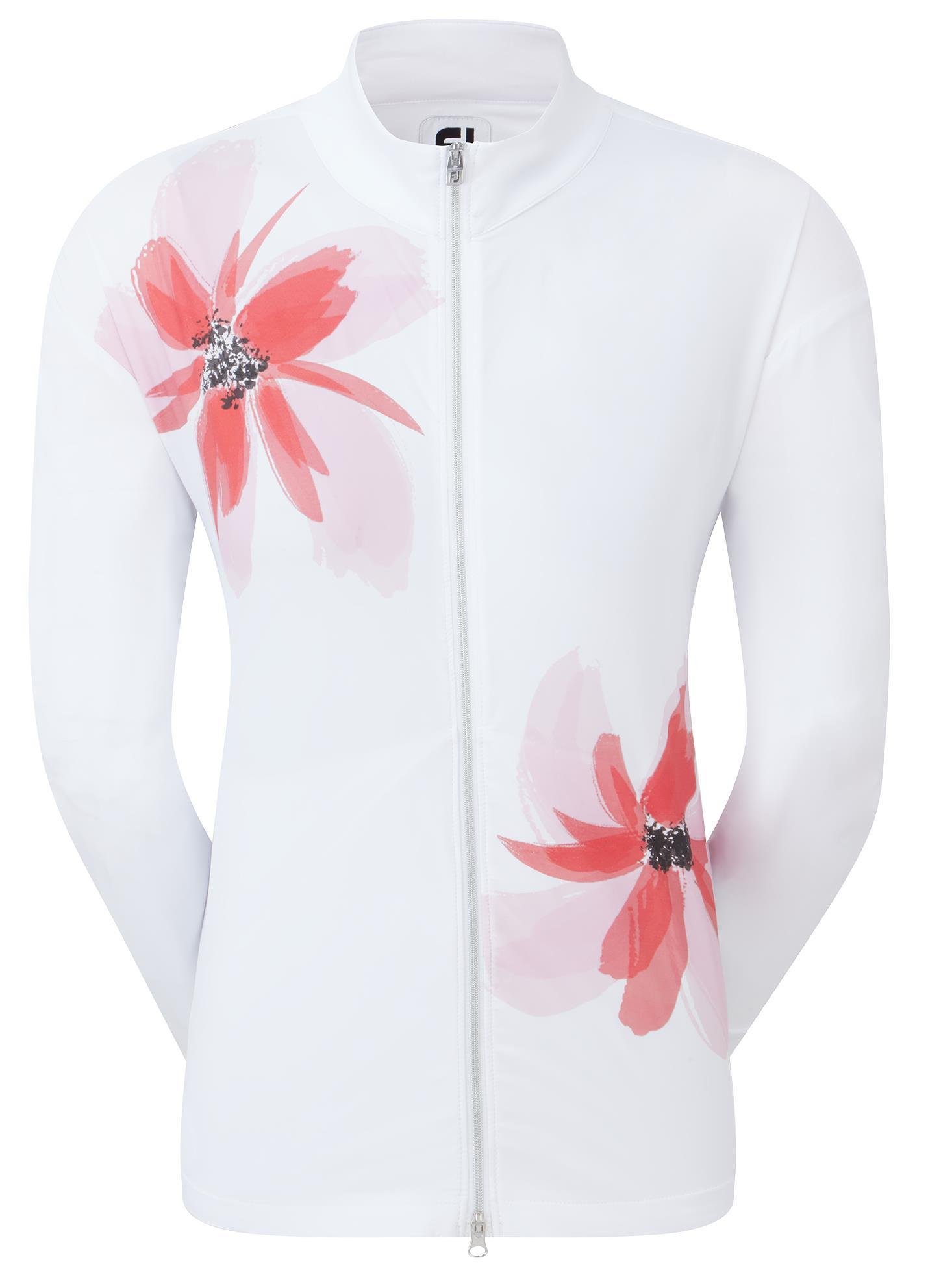 FootJoy Lightweight Full-Zip dames jack, wit/roze