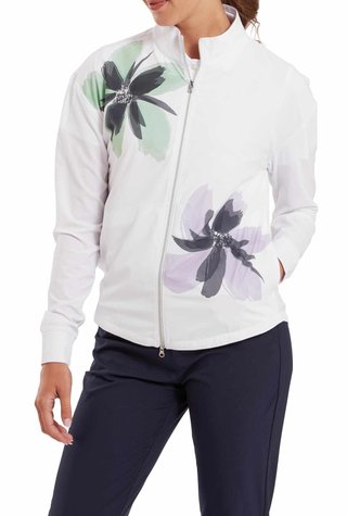 FootJoy Lightweight Full-Zip dames jack, wit/lavendel