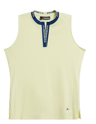 J.Lindeberg Leya mouwloos dames polo, wax yellow