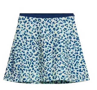 J.Lindeberg Themba dames golfrok 2024, leopard aruba blue