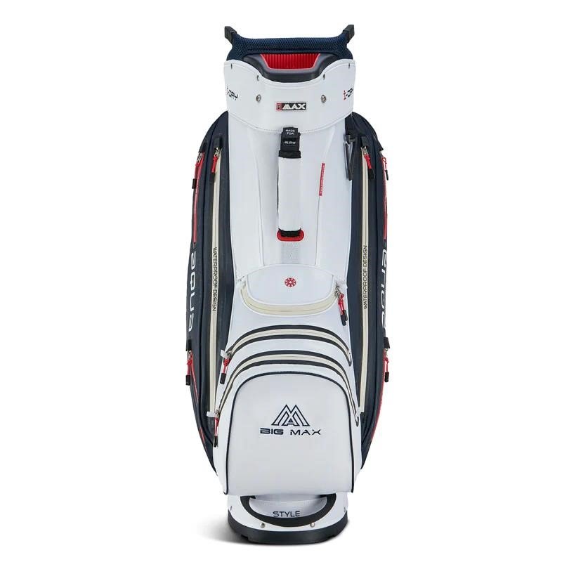 Big Max AQUA Style 4 cart bag, wit/navy/rood