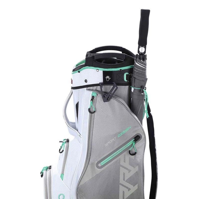 Big Max Terra Sport cart bag, wit/zilver/mint