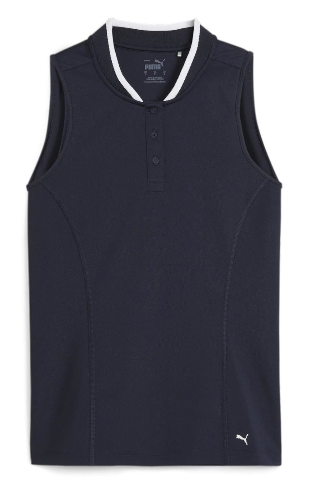 Puma Range Pique Sleeveless dames polo, navy