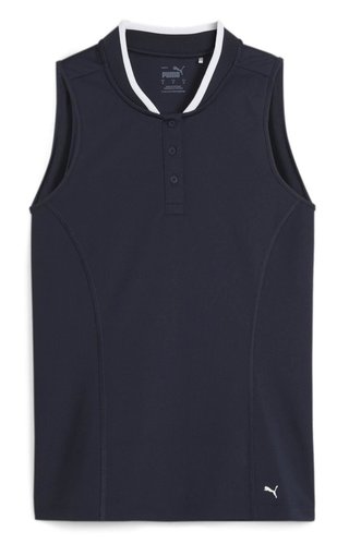 Puma Range Pique Sleeveless dames polo, navy