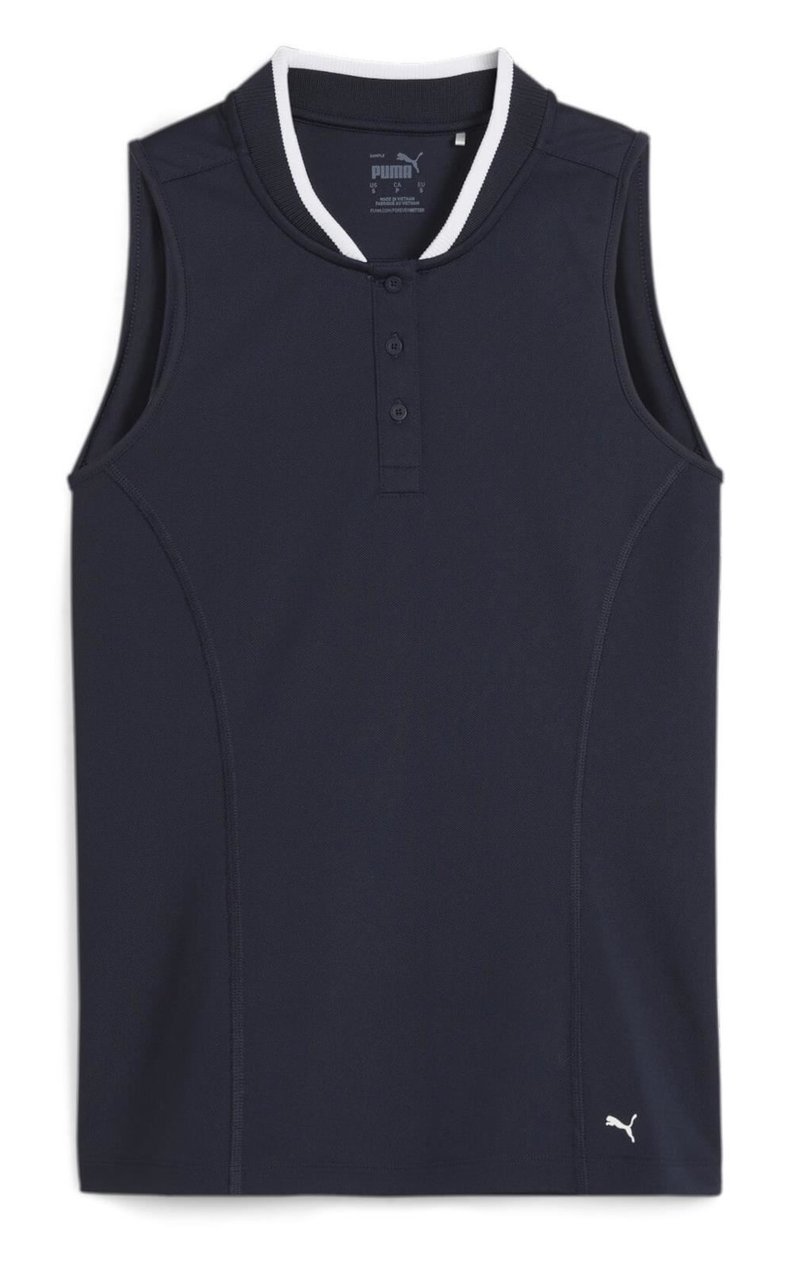 Puma Range Pique Sleeveless dames polo, navy