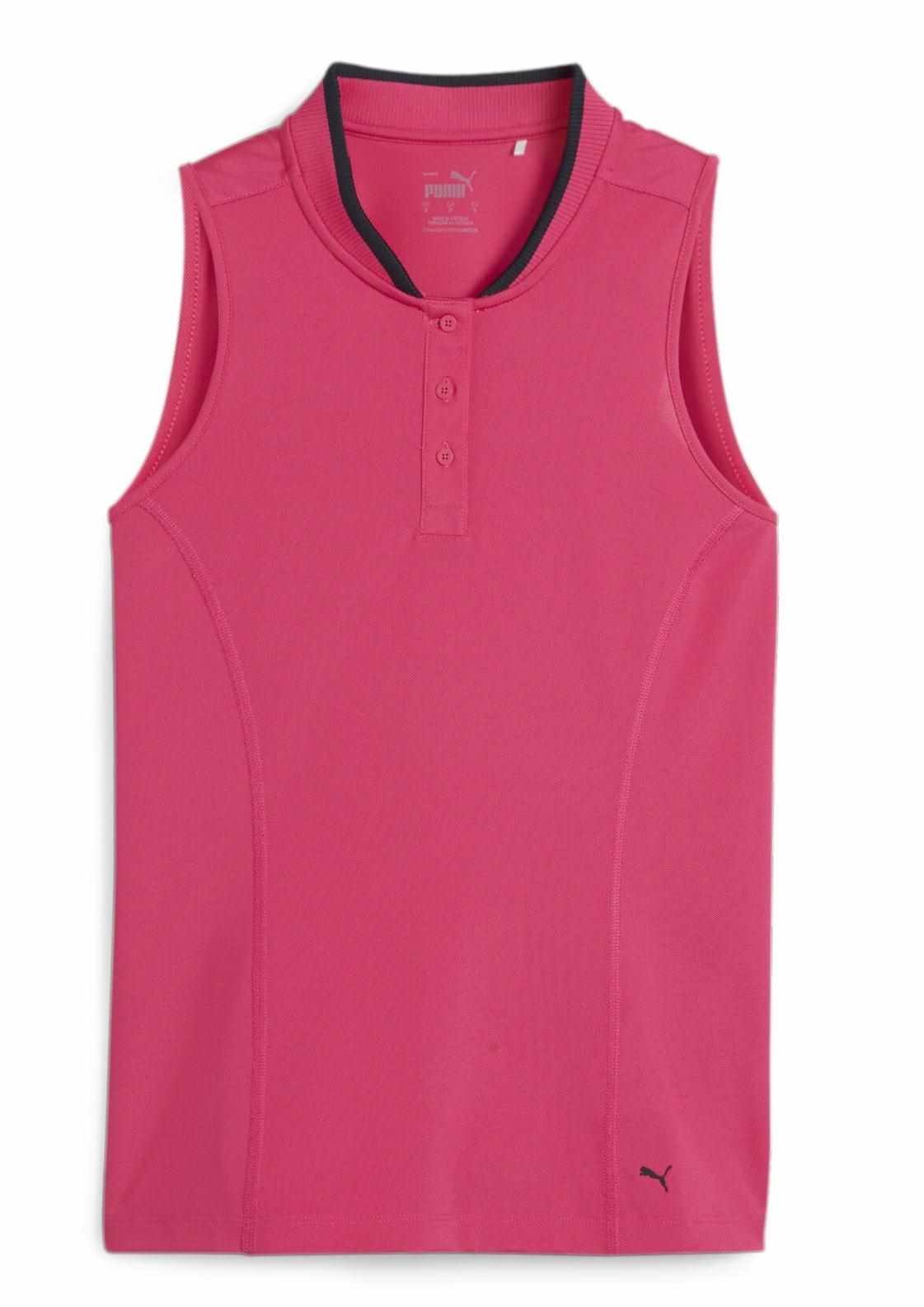 Puma Range Pique Sleeveless dames polo, roze