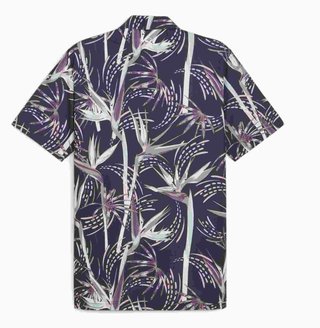 Puma Mattr Birds of Paradise heren polo, deep blue