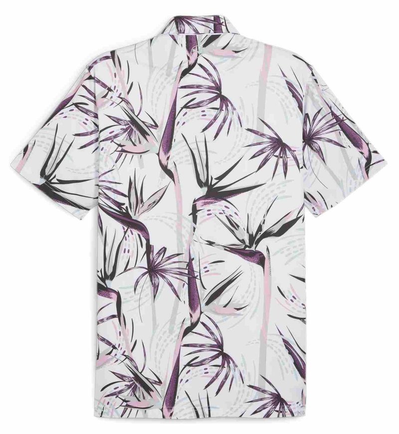 Puma Mattr Birds of Paradise heren polo, wit
