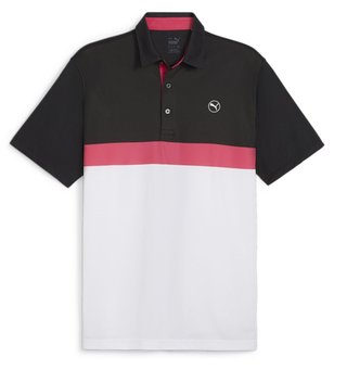 Puma Pure Colorblock heren polo, wit