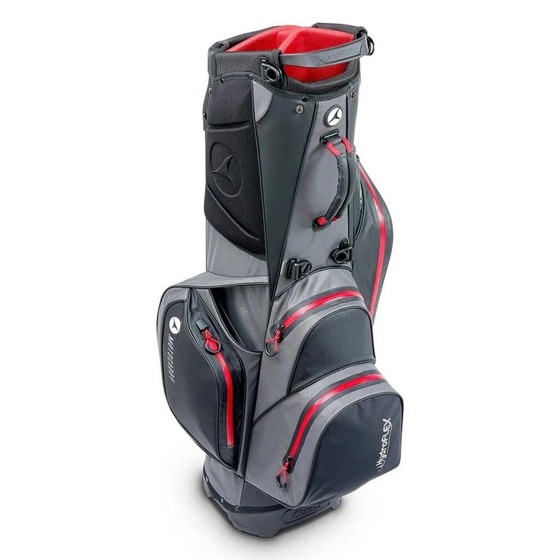 Motocaddy HydroFLEX stand bag, charcoal/red
