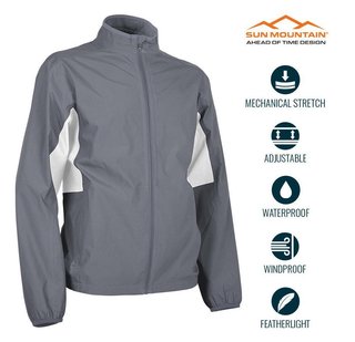 Sun Mountain Monsoon waterdichte herenjas, cadet/wit