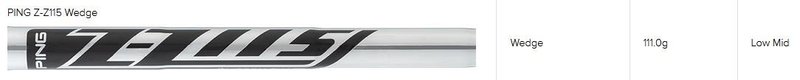 PING s159 Midnight wedge, staal