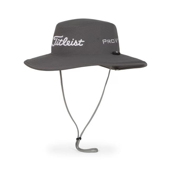 Titleist Tour Aussie heren hoed, charcoal/wit